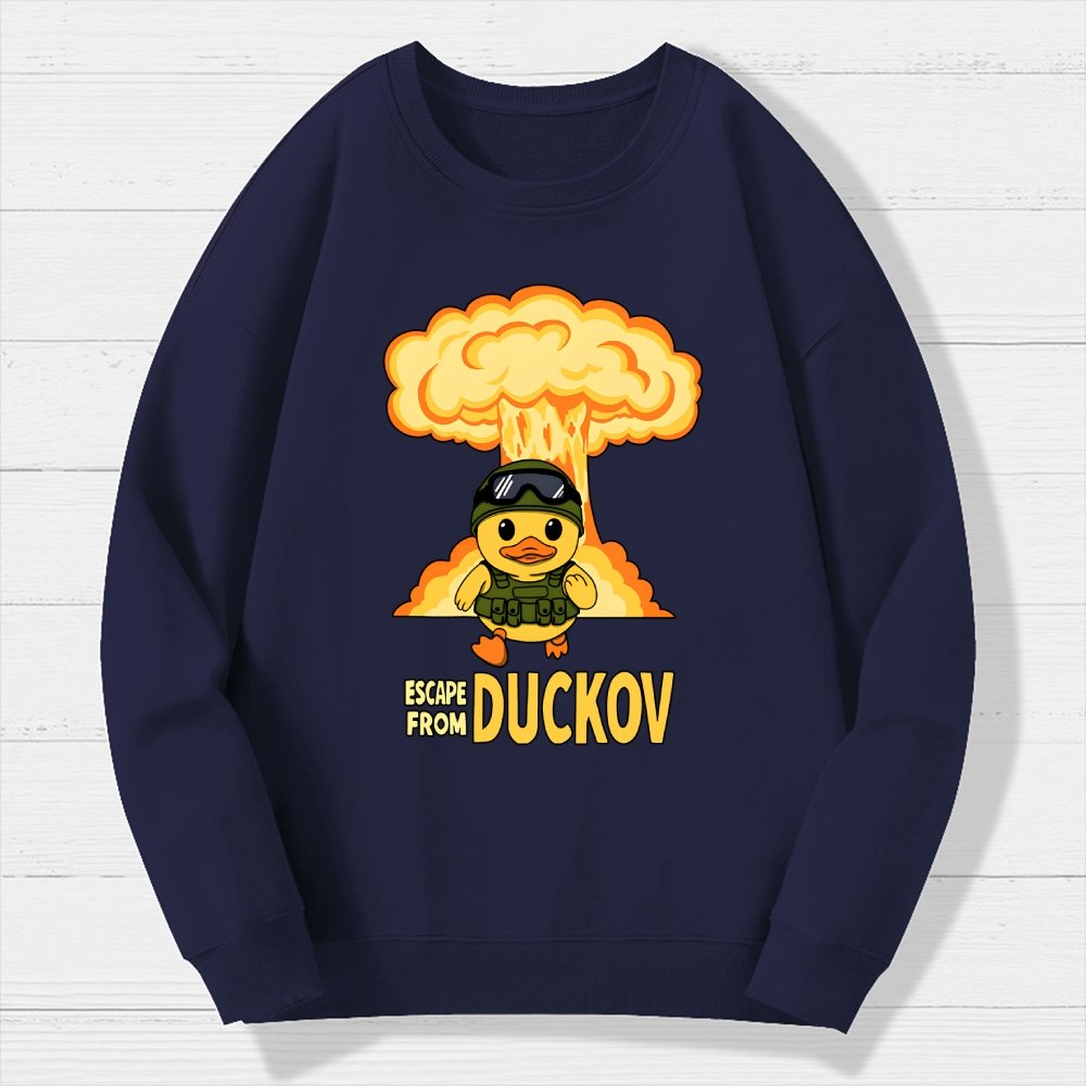 Escape From Quackville Geek Cotton Sweatshirt