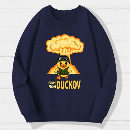 Escape From Quackville Geek Cotton Sweatshirt