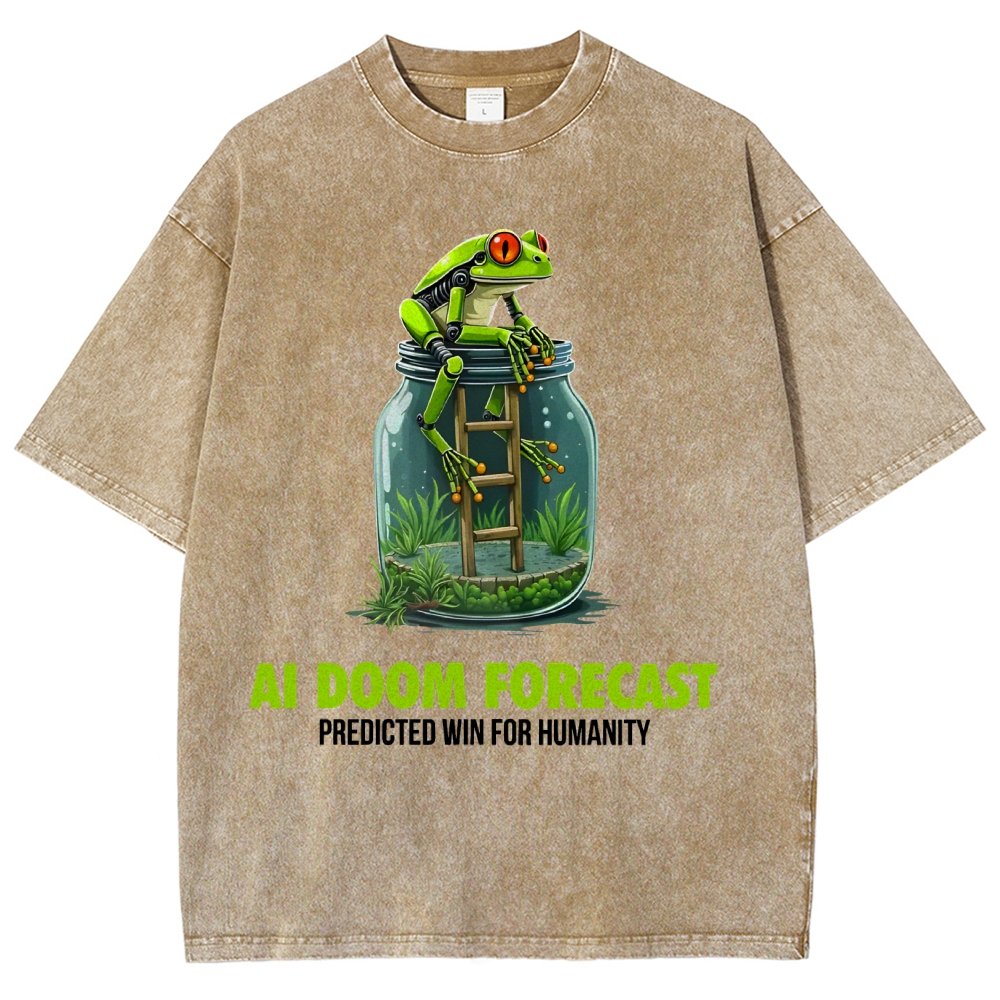 Doom Predicted Win for Humanity Vintage Distressed T-shirt