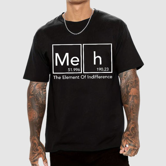 The Element Of Indifference Funny Periodic Tab Geek T-Shirt