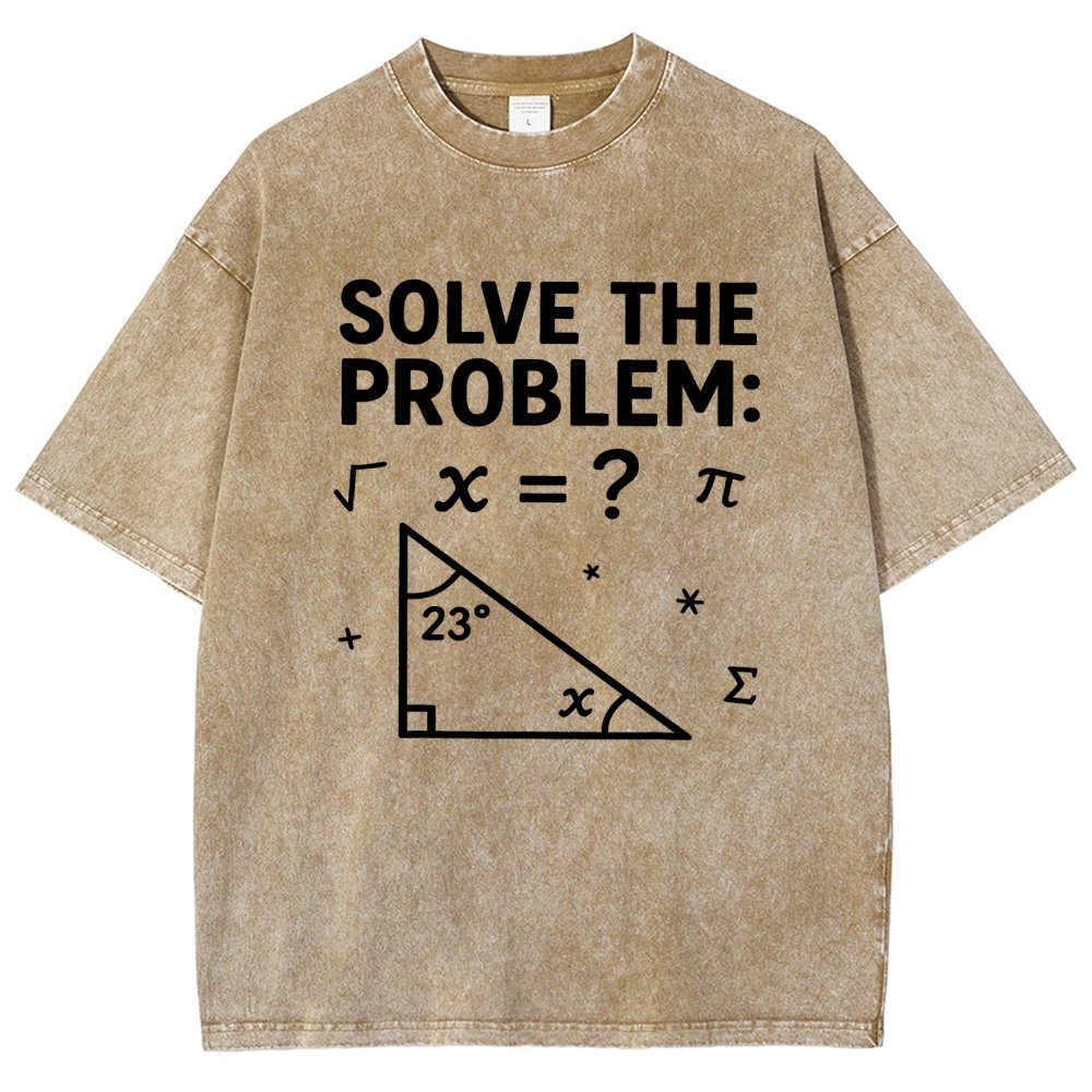 Solve The Problem Funny 67 Meme Vintage Distressed T-shirt