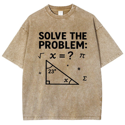 Solve The Problem Funny 67 Meme Vintage Distressed T-shirt