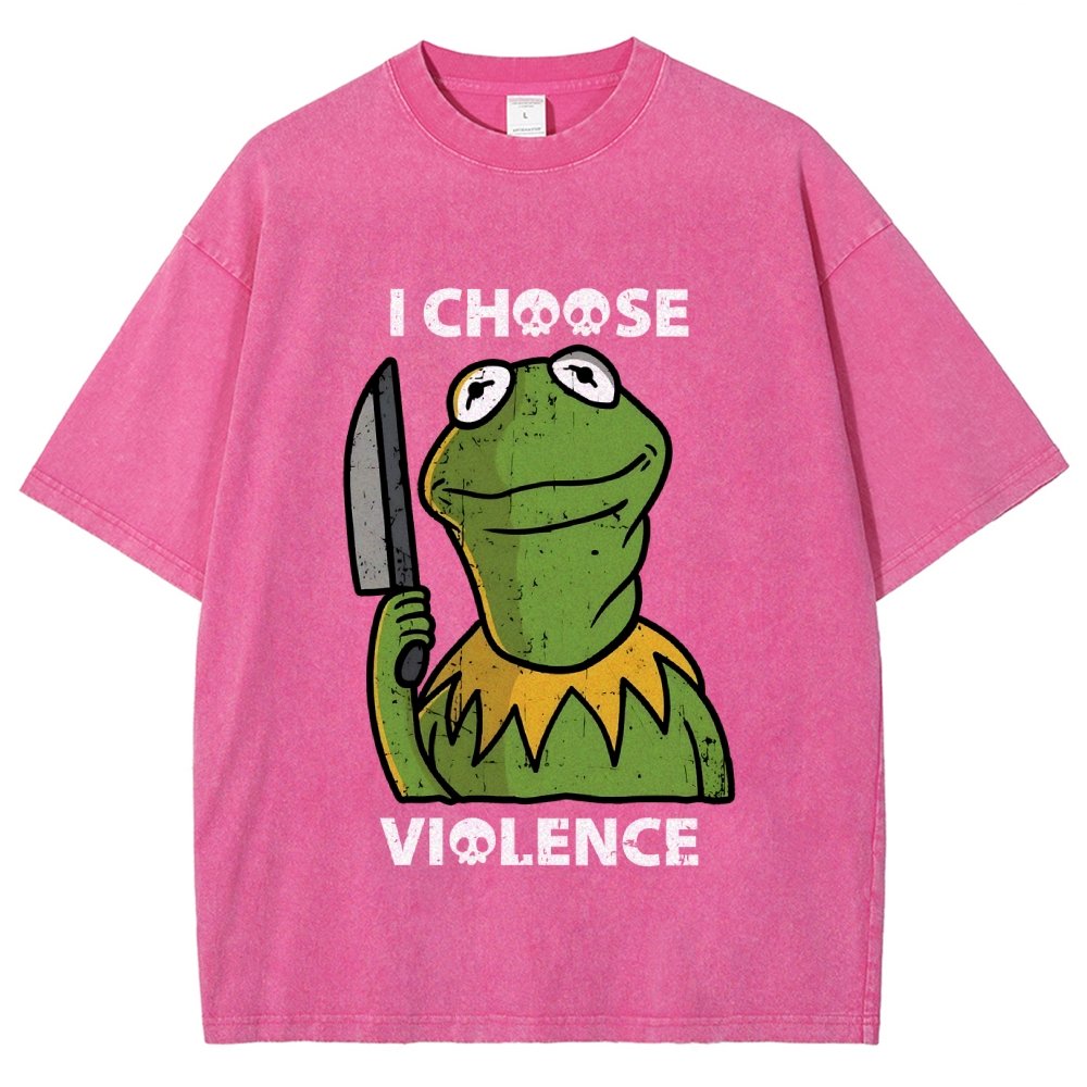 I Choose Violence Vintage Distressed T-shirt