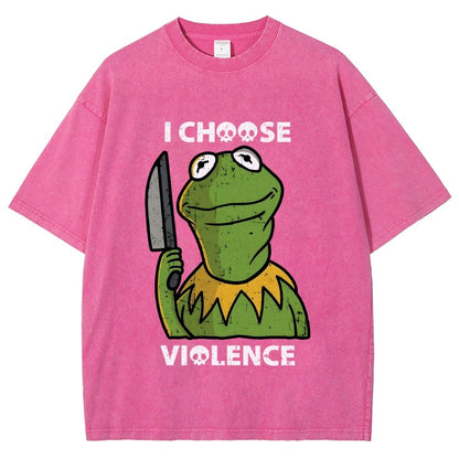 I Choose Violence Vintage Distressed T-shirt
