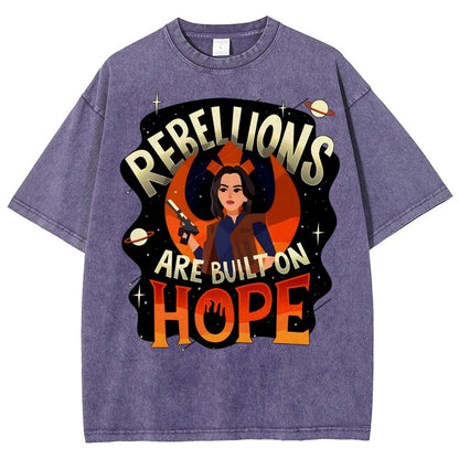 Rebellions Are Built on Hope Vintage Distressed T-shirt