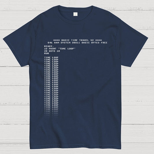 BASIC Time Travel Geek T-Shirt
