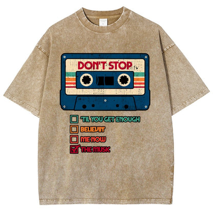 Dont Stop The Music Vintage Distressed T-shirt