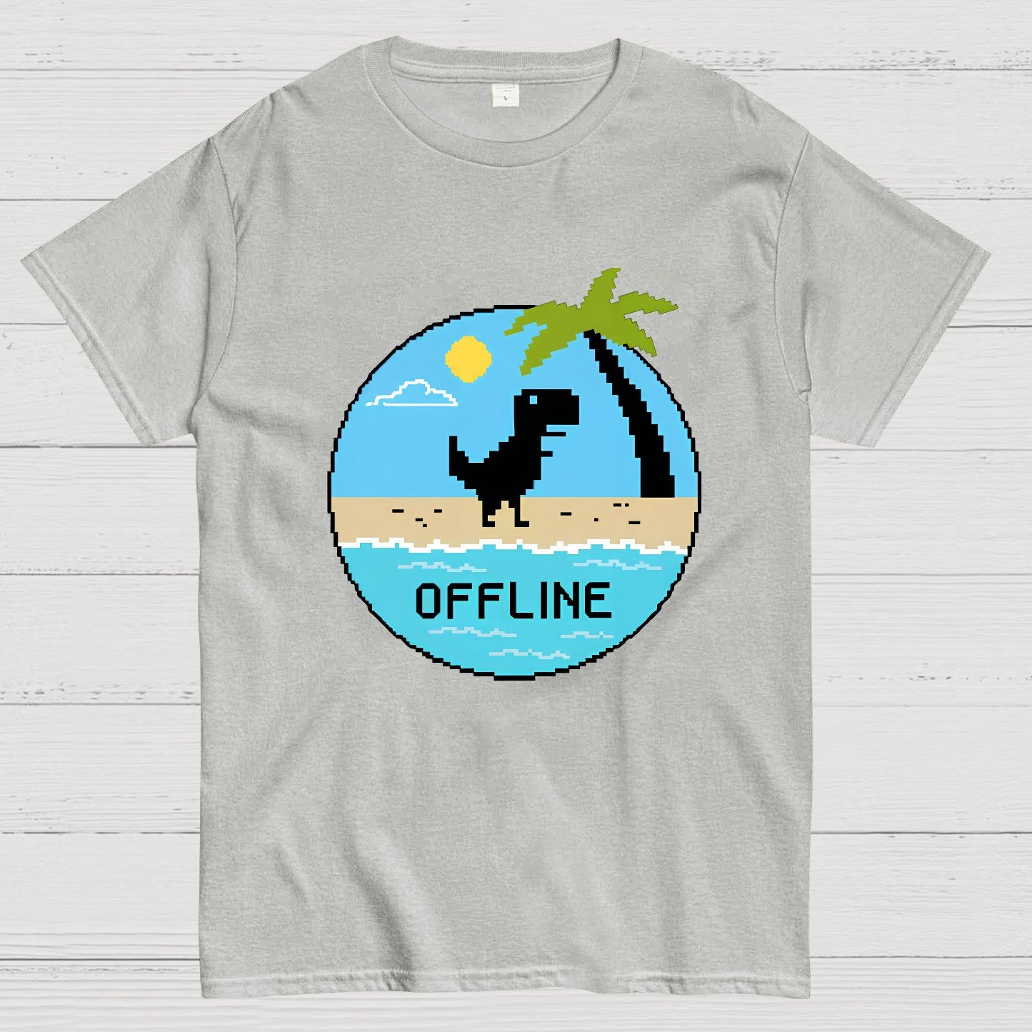 Dinosaur Offline Nerdy T-Shirt