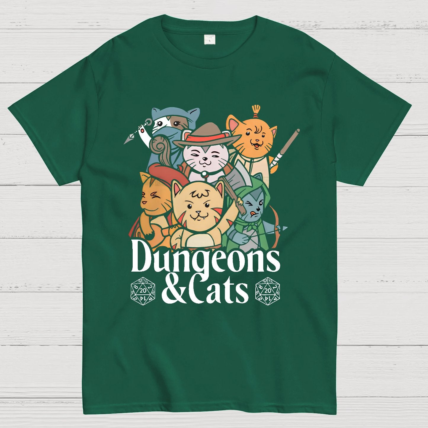 Dungeons and Cats Geeky T-Shirt