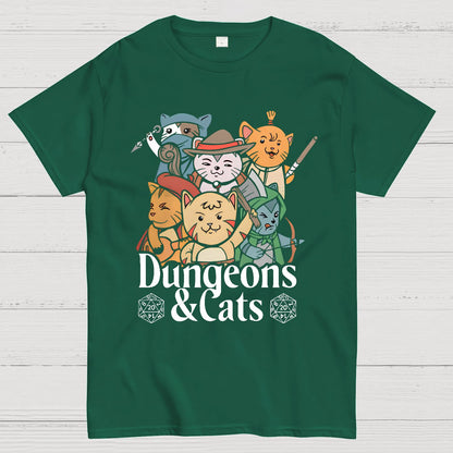Dungeons and Cats Geeky T-Shirt