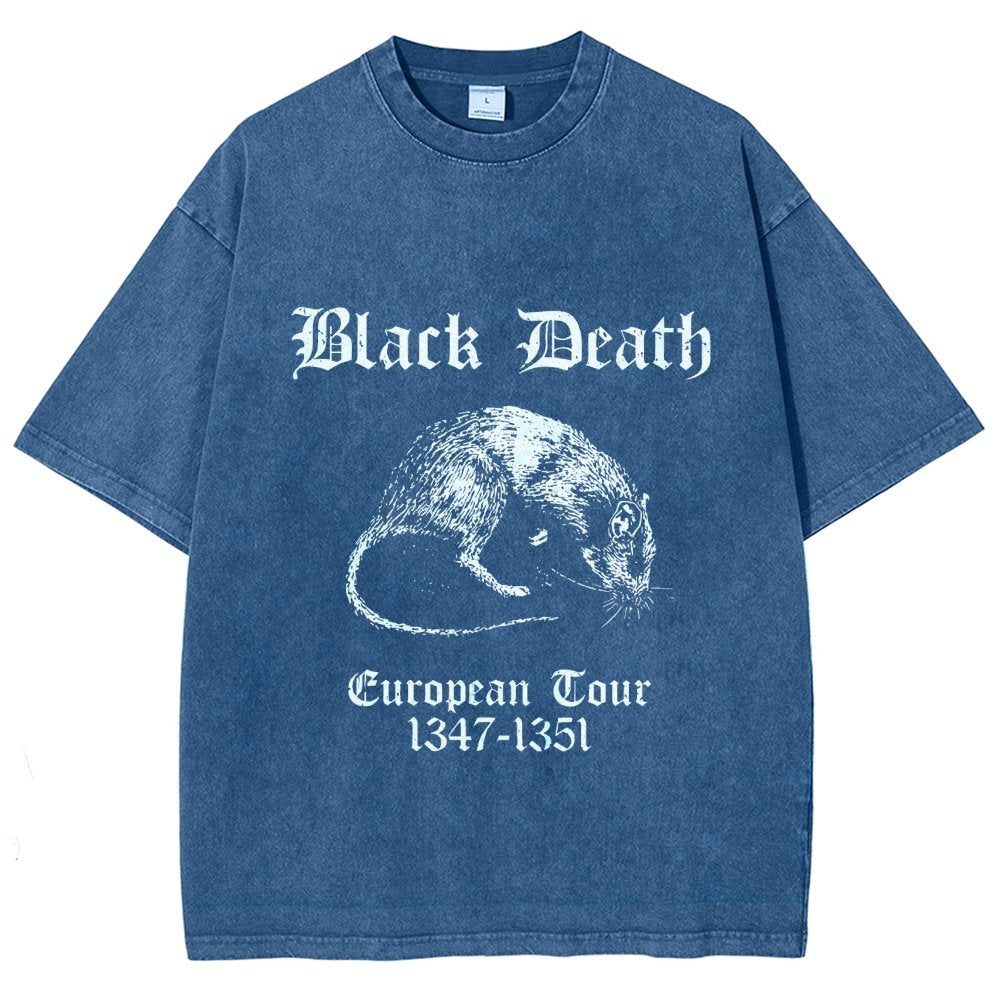 Black Death European Tour Vintage Distressed T-shirt