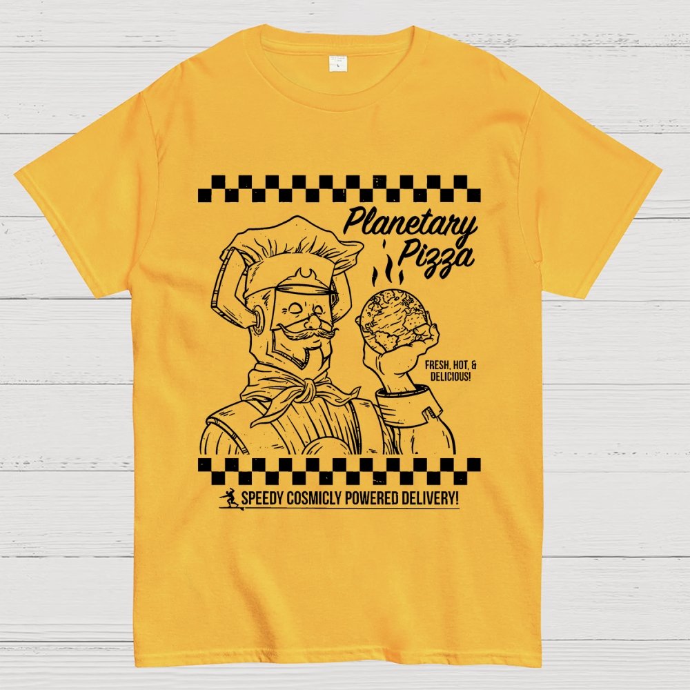 Planetary Pizza Unisex Geek T-Shirt