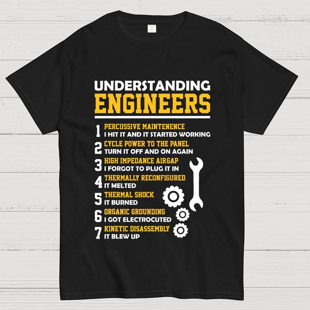 Understanding Engineers Sarcastic Geek T-Shirt