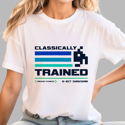 Classically Trained for Retro Gamers Geek T-Shirt