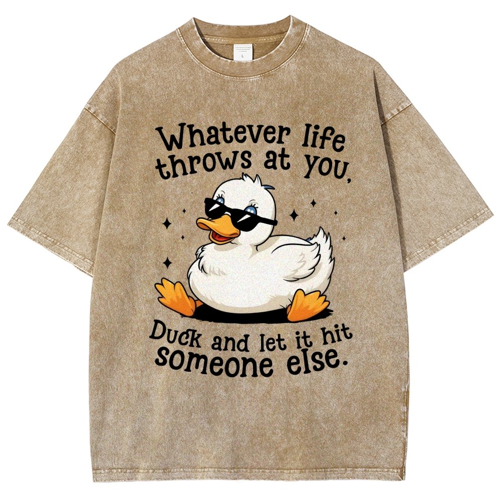 Whatever Life Throws At You Vintage Distressed T-shirt