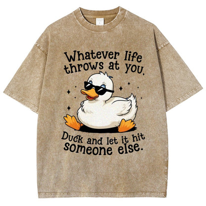 Whatever Life Throws At You Vintage Distressed T-shirt