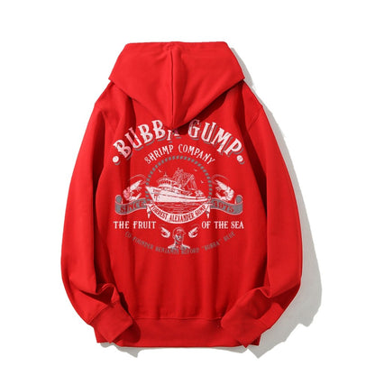 The Fruit Of The Sea Printed Back Unisex Cotton Hoodie