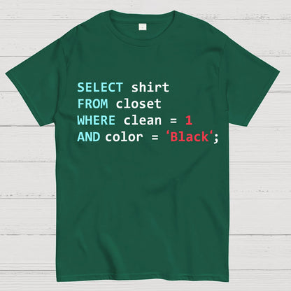Programmer Database Geek T-Shirt
