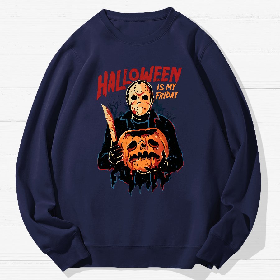 Halloween Is My Friday Geek Cotton Sweatshirt