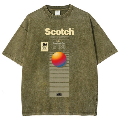 VHS Scotch E180 Vintage Distressed T-shirt