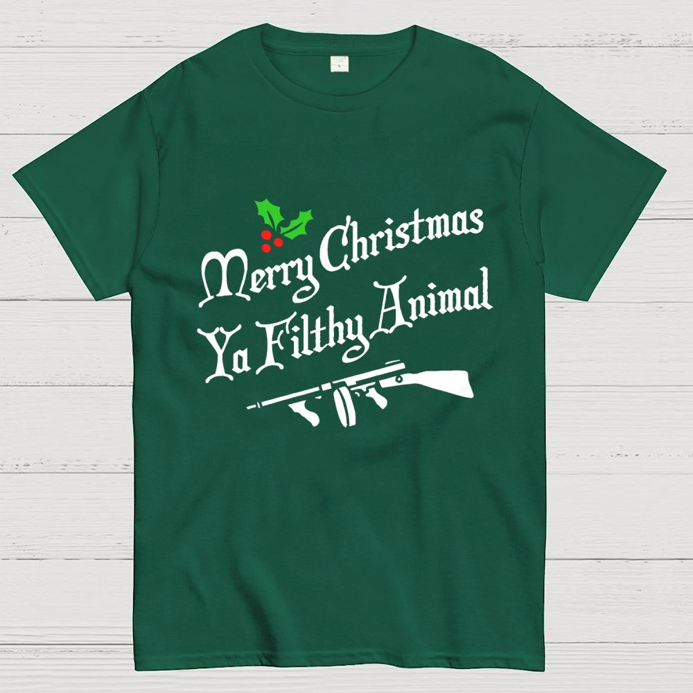 MERRY CHRISTMAS YA FILTHY ANIMAL Geek T-Shirt
