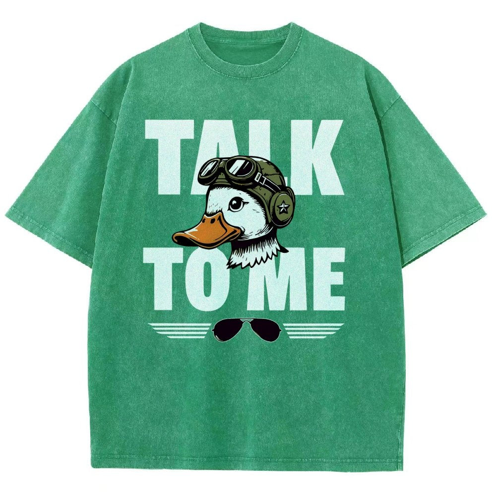 Talk To Me. Vintage Distressed T-shirt