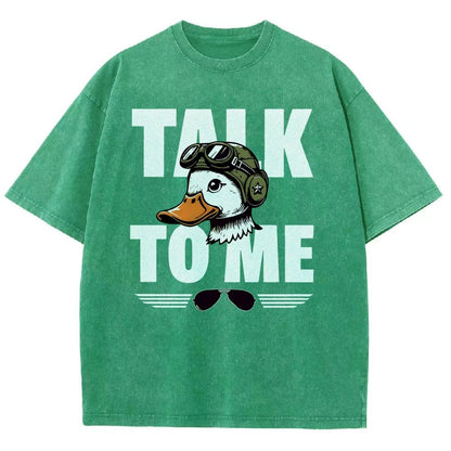 Talk To Me. Vintage Distressed T-shirt