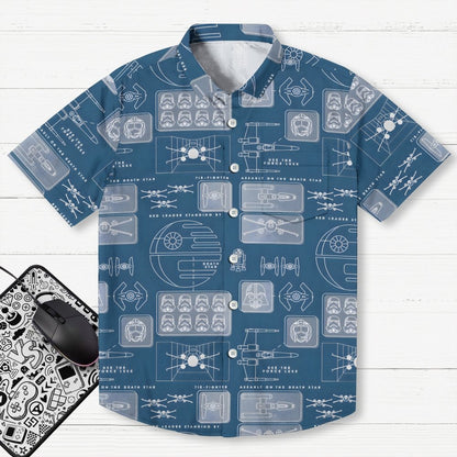 Space Fleet Geek Hawaiian Shirt