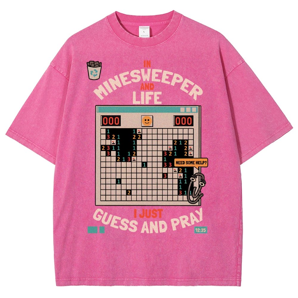 The Minesweeper Philosophy Vintage Distressed T-shirt