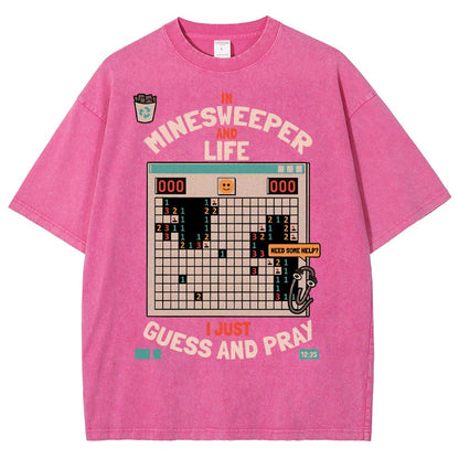 The Minesweeper Philosophy Vintage Distressed T-shirt