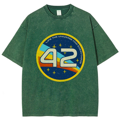 42 The Answer Of Everything Vintage Distressed T-shirt