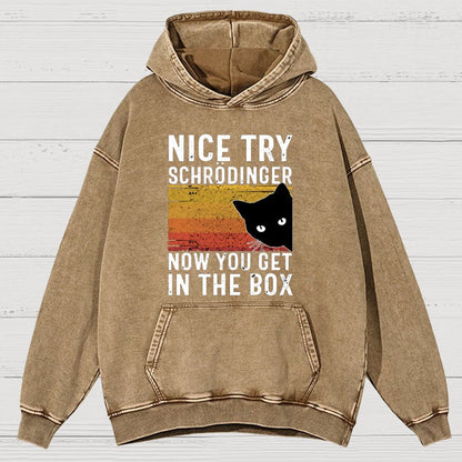 You Get Schrodinger's cat In The Box Vintage Distressed Hoodie