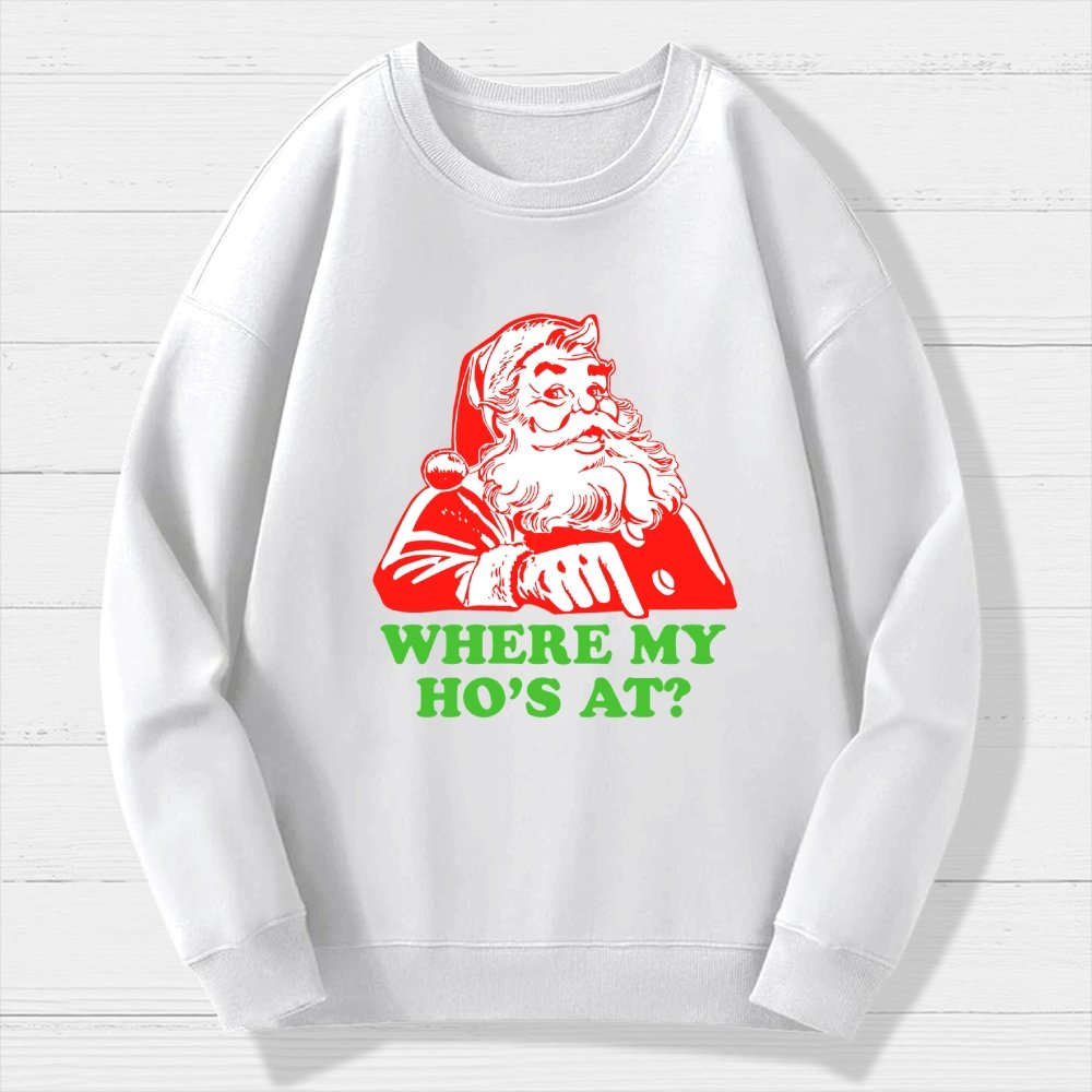 Ho Ho Ho Christmas Geek Cotton Sweatshirt