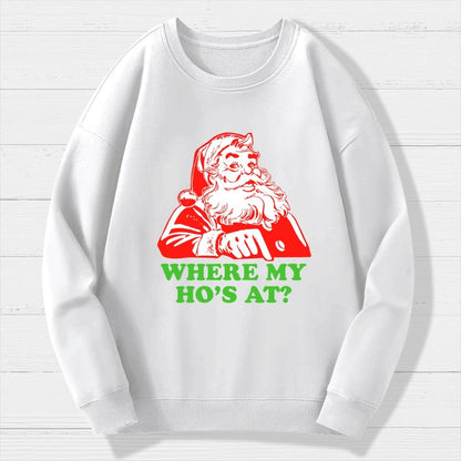 Ho Ho Ho Christmas Geek Cotton Sweatshirt