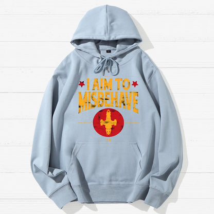 I Aim To Misbehave Geek Cotton Hoodie