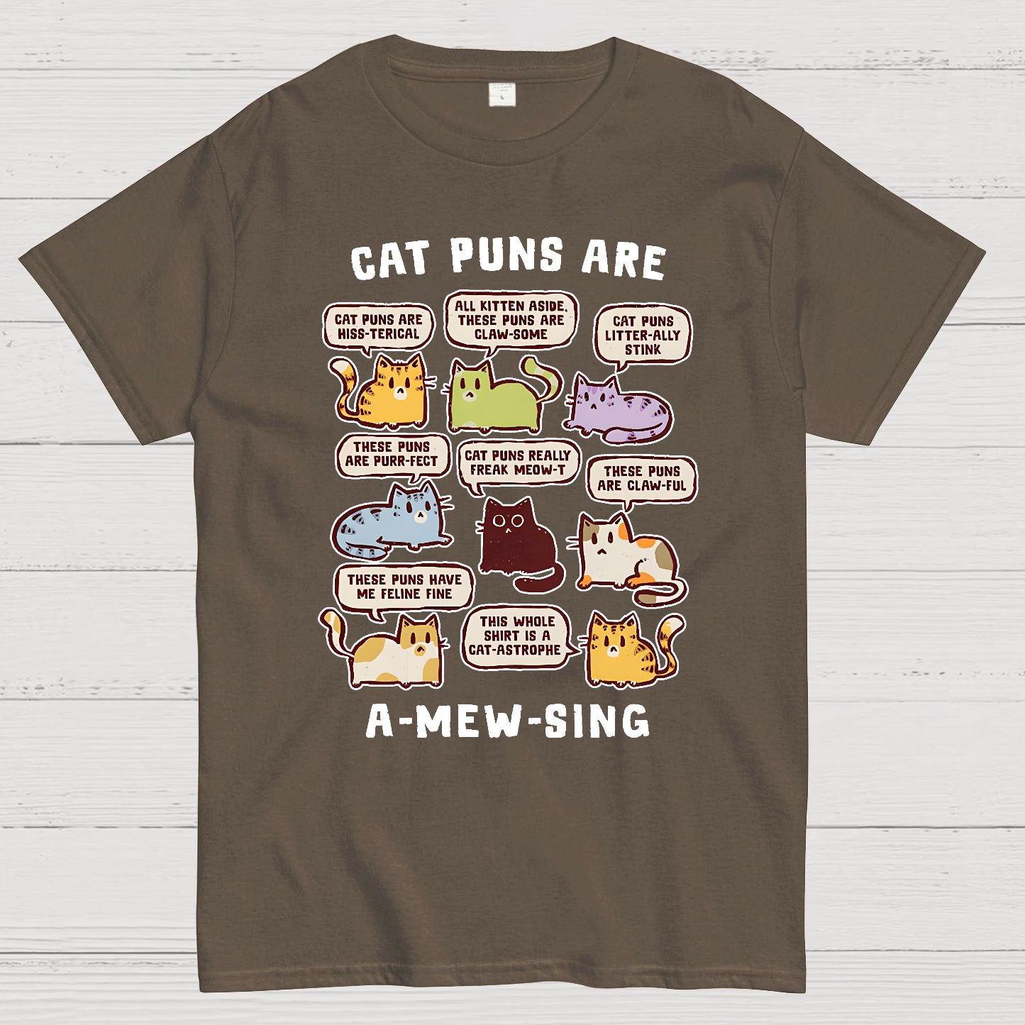 Cat Puns Are A-Mew-sing Geek T-Shirt