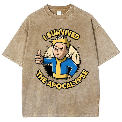 I Survived Vintage Distressed T-shirt