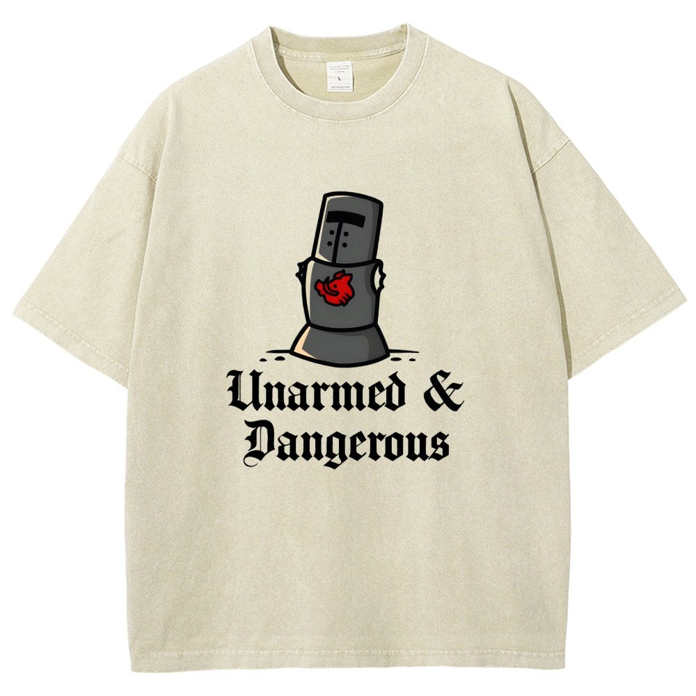 Unarmed And Dangerous Vintage Distressed T-shirt