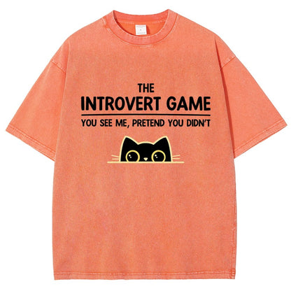 The Introvert Game Vintage Distressed T-shirt