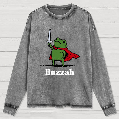 HUZZAH Washed Long Sleeve Tee