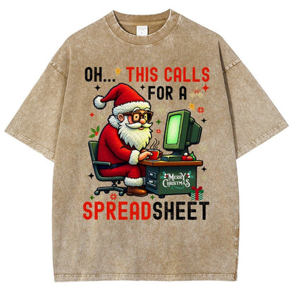 Ohh This Calls For A Spreadsheet Vintage Distressed T-shirt