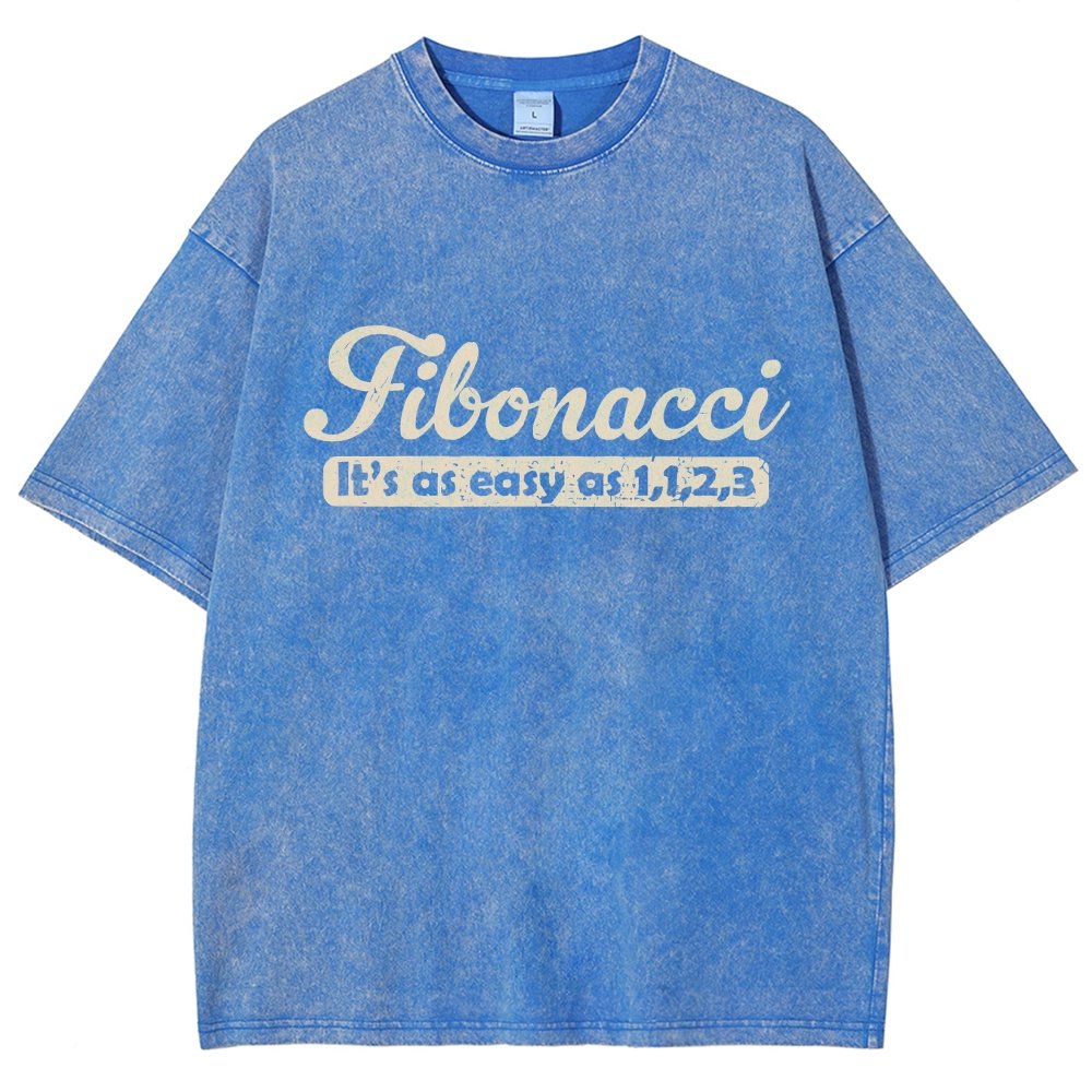 Fibonacci Funny Math Vintage Distressed T-shirt
