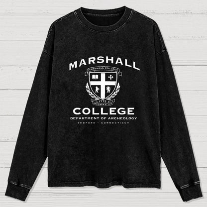 Marshall College Washed Long Sleeve Tee