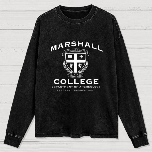 Marshall College Washed Long Sleeve Tee