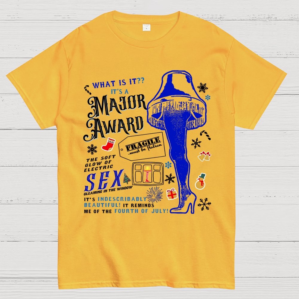 A Major Award Leg Lamp Christmas Geek T-Shirt