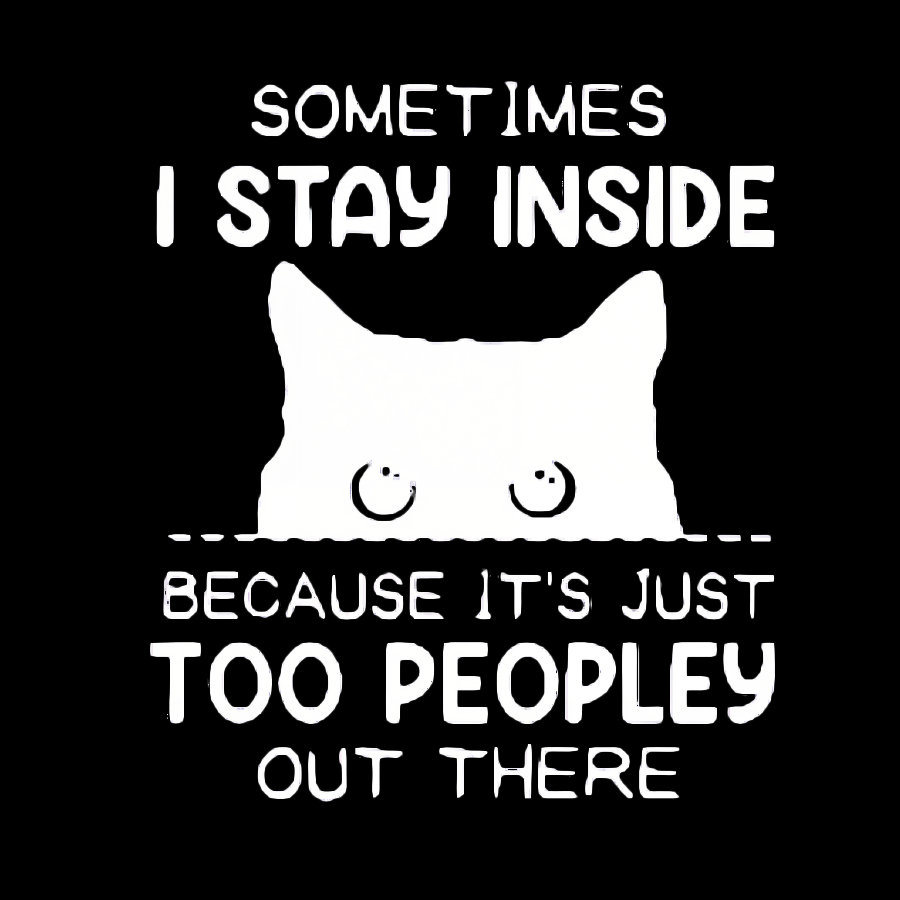 Sometimes I Stay Inside Because It's Just Too People Out There Geeky T-Shirt