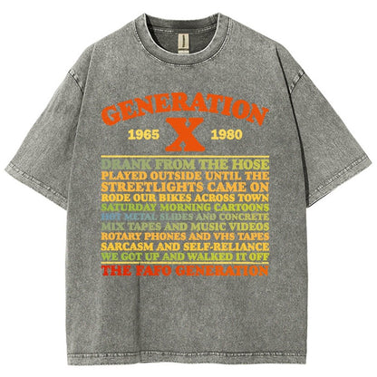 GenX Summer Day Vintage Distressed T-shirt