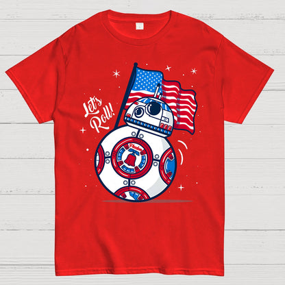 Red, White, and BB-Blue Geek T-Shirt