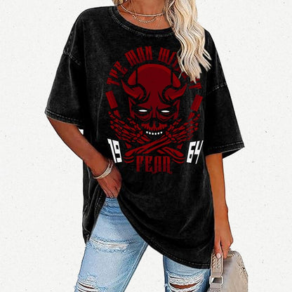 Devil Skull Vintage Distressed T-shirt