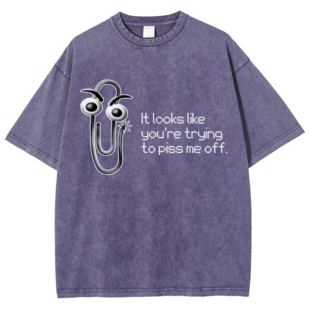 One Snippy Clip Vintage Distressed T-shirt